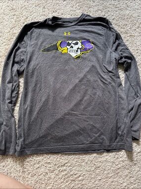 Under Armour Men’s Charcoal Long-Sleeve ECU (East Carolina) Long Sleeve TeeShirt